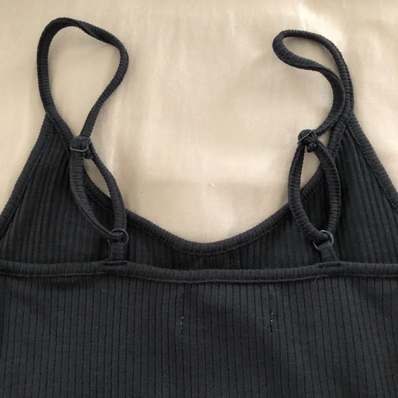 urban outfitters new washed black knit midi dress - Picture 7 of 8